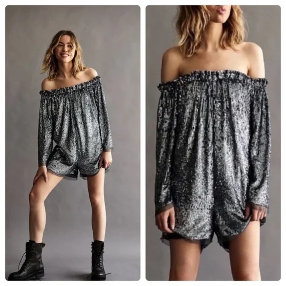 Emilia Sequin Romper - Medium - NWT